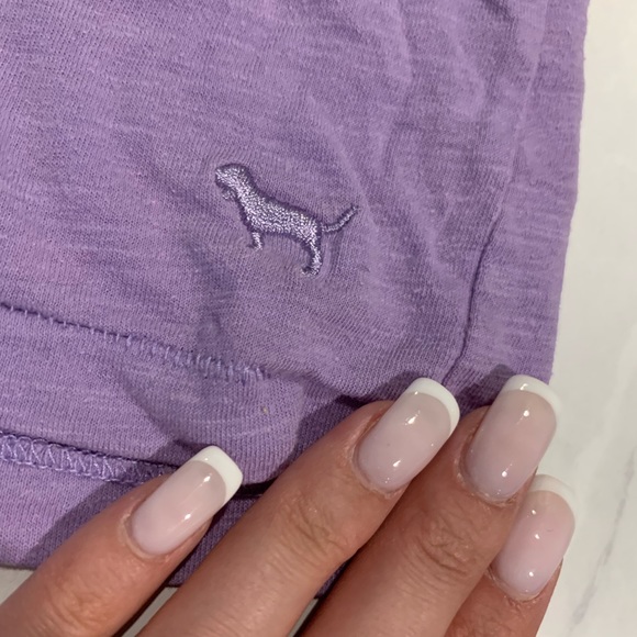 💗 PINK V-neck T-Shirt Pajama Top - Picture 2 of 4